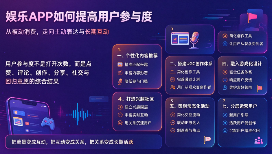 娱乐 APP 如何提高用户参与度